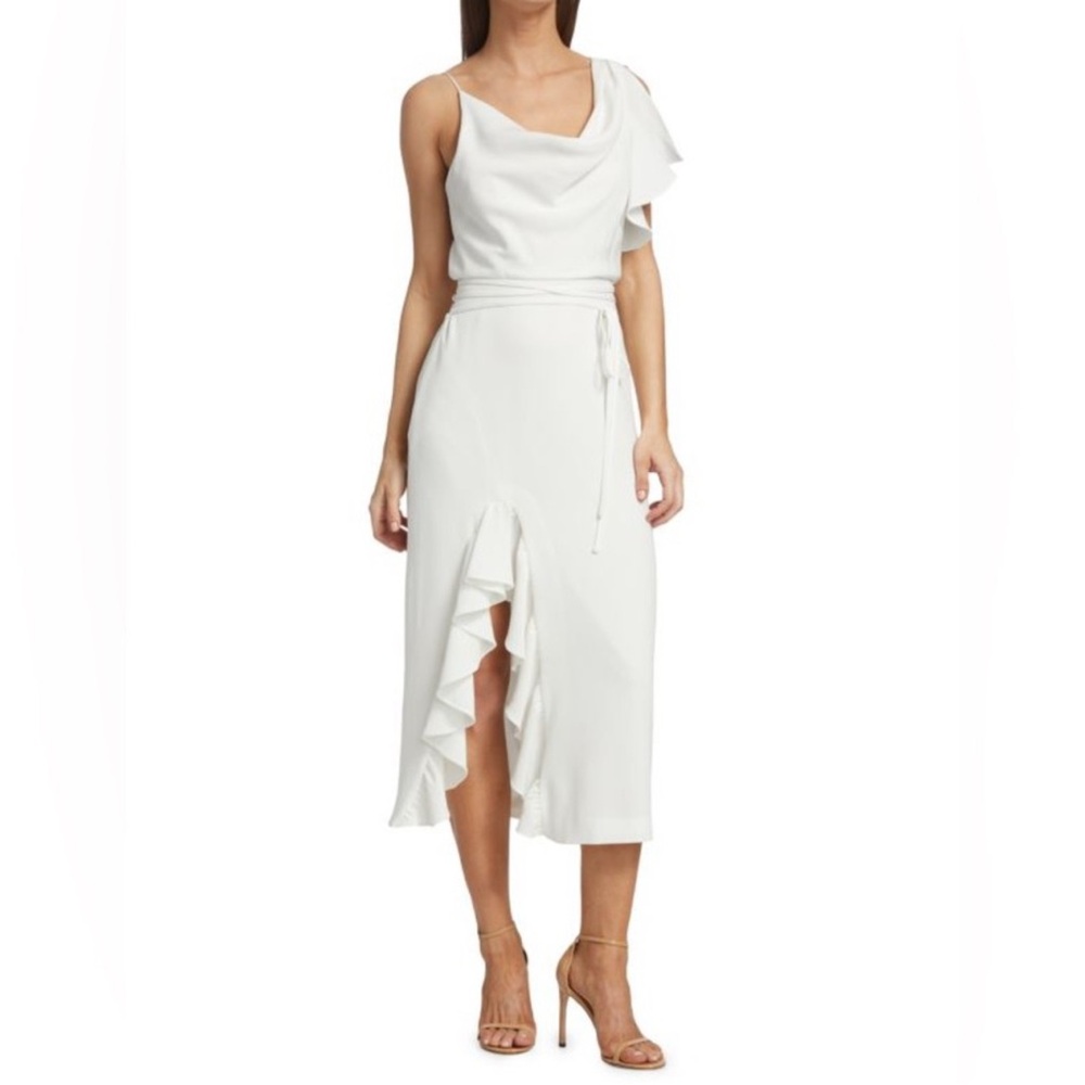 CINQ À SEPT
Lavonne Cowlneck Midi Dress